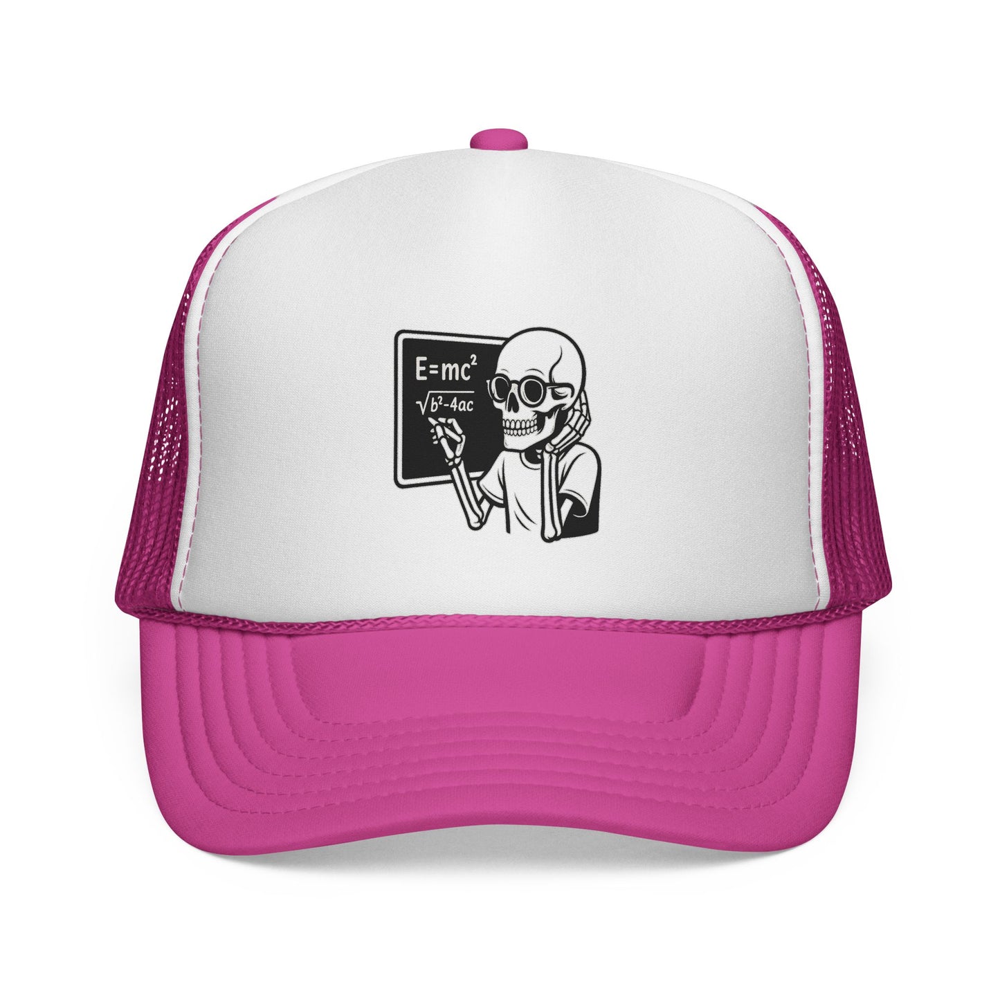 Skeletal E=mc Trucker Hat