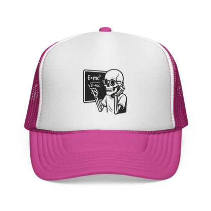 Skeletal E=mc Trucker Hat