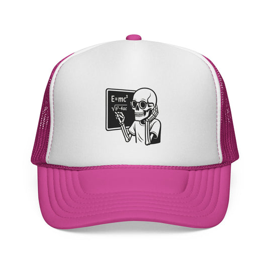 Skeletal E=mc Trucker Hat