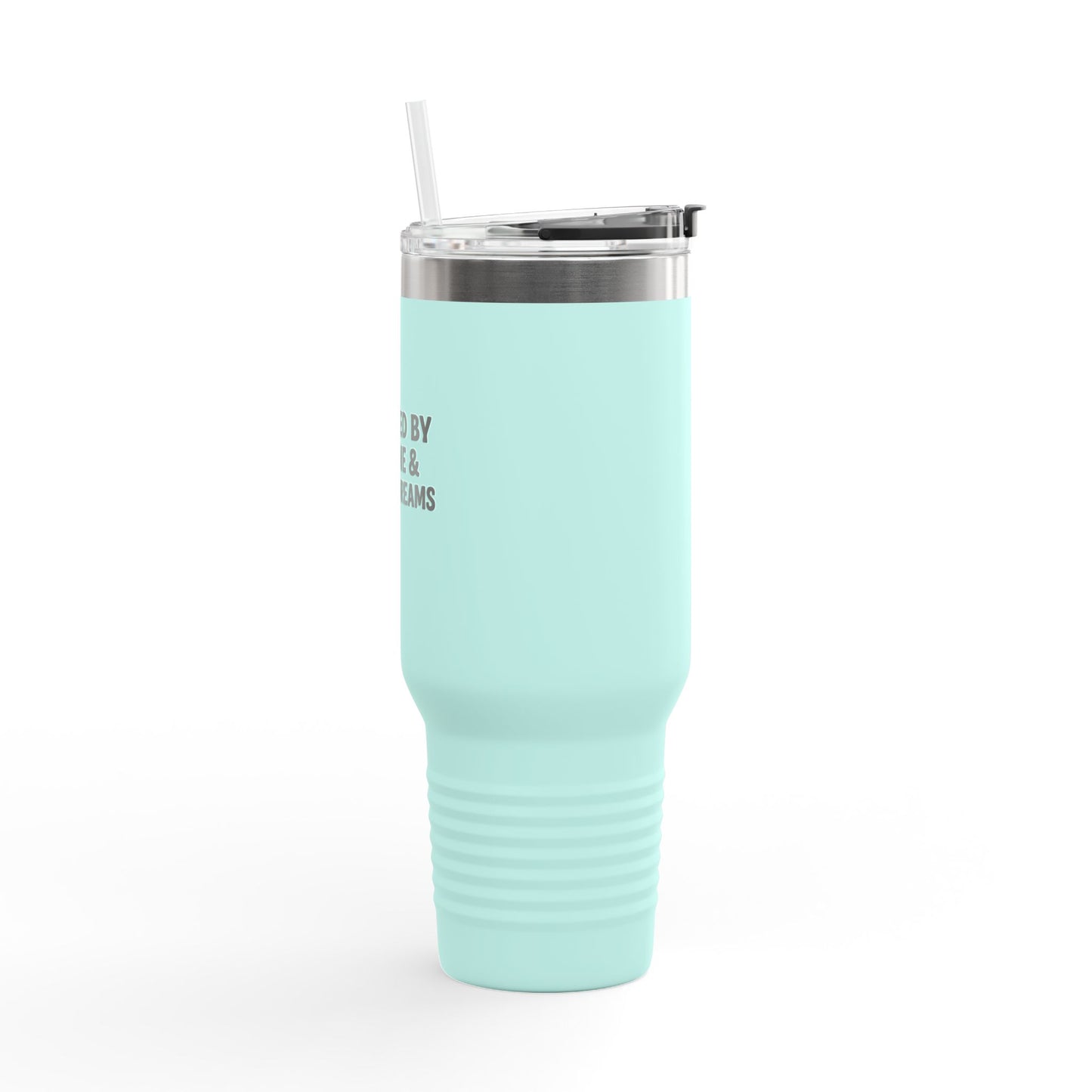Powered By Caffeine & 12 volt Dreams 40oz Insulated Travel Mug
