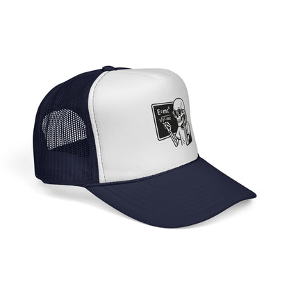 Skeletal E=mc Trucker Hat
