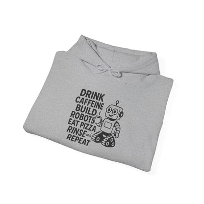 Drink Coffee Build Robots Hoodie