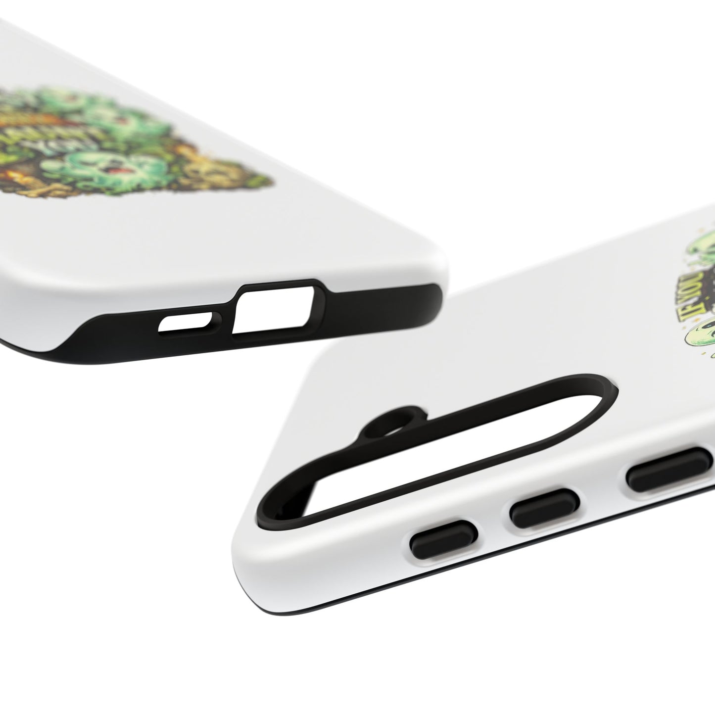 Spooky Ghost Phone Case — “If You Ghost Me I Will Haunt You” Protective iPhone Cover