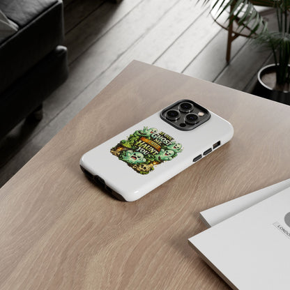 Spooky Ghost Phone Case — “If You Ghost Me I Will Haunt You” Protective iPhone Cover