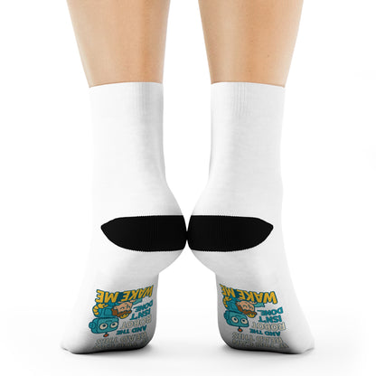 Wake Me Crew Socks