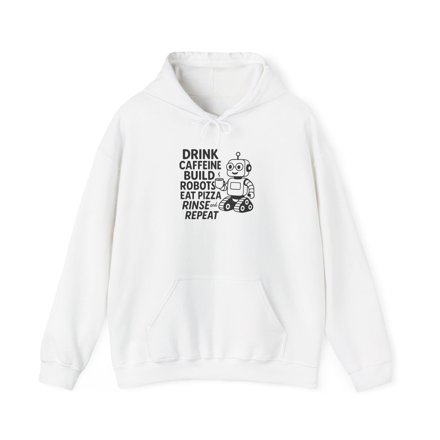 Drink Coffee Build Robots Hoodie