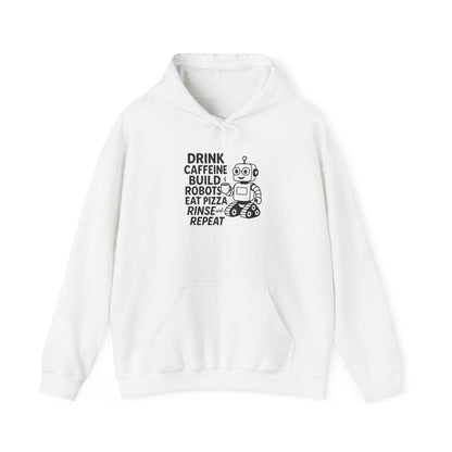 Drink Coffee Build Robots Hoodie