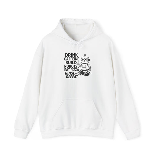 Drink Coffee Build Robots Hoodie
