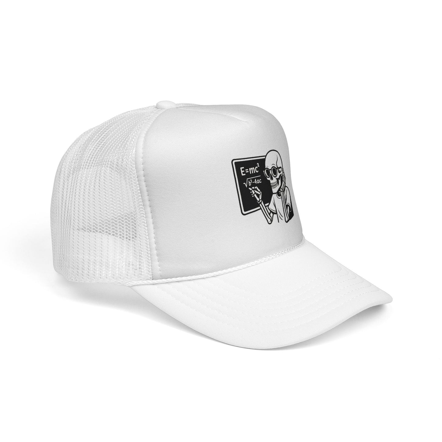 Skeletal E=mc Trucker Hat