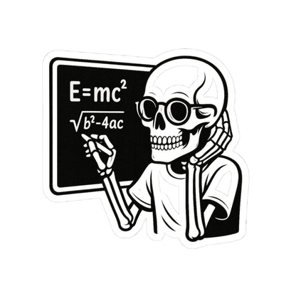 Skeleton E=mc Sticker