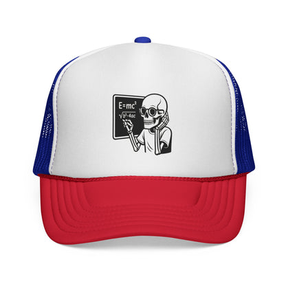 Skeletal E=mc Trucker Hat