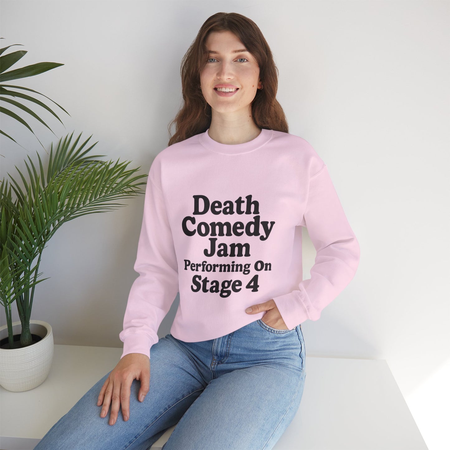 Death Comedy Jam: Performing On Stage 4- Crewneck Sweatshirt