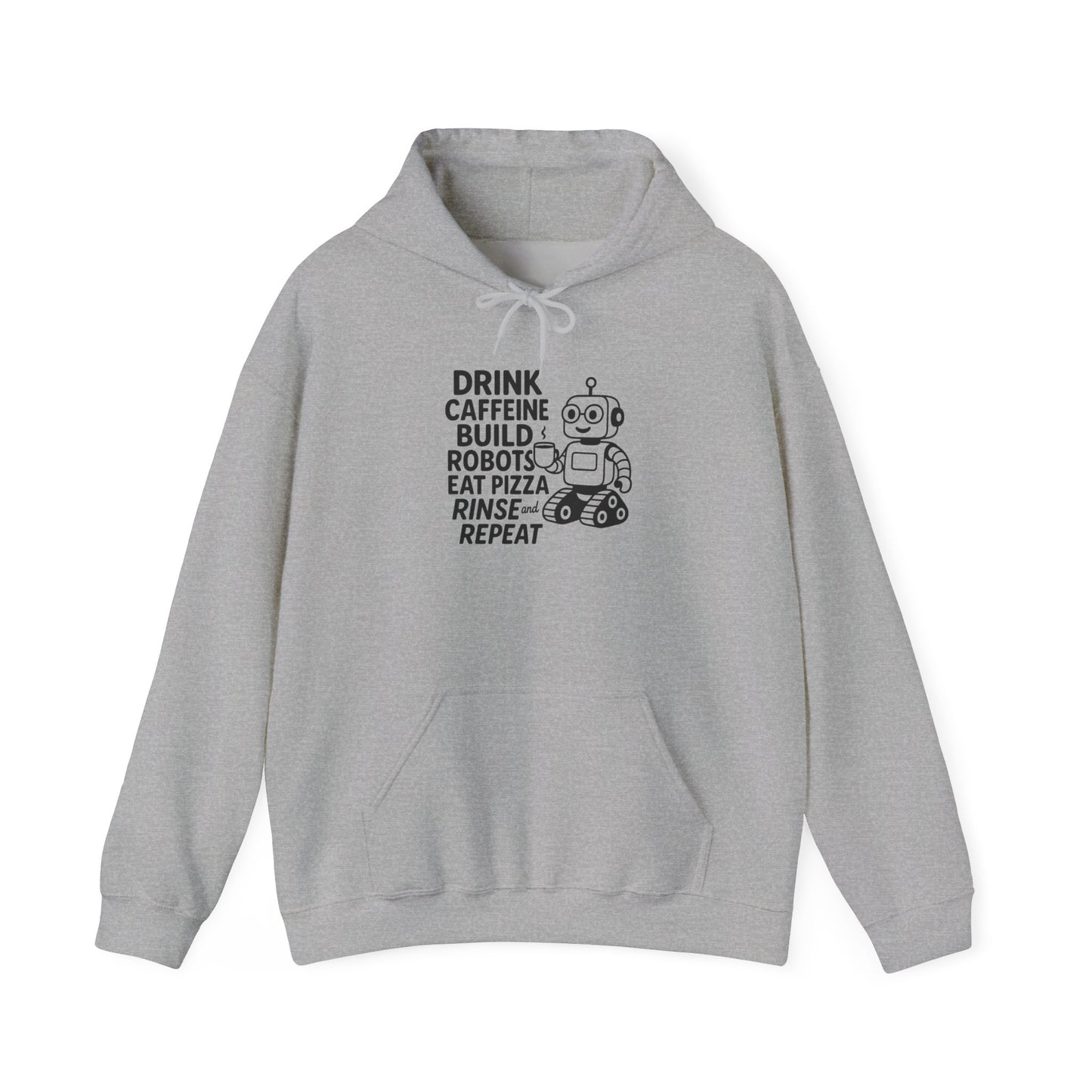 Drink Coffee Build Robots Hoodie