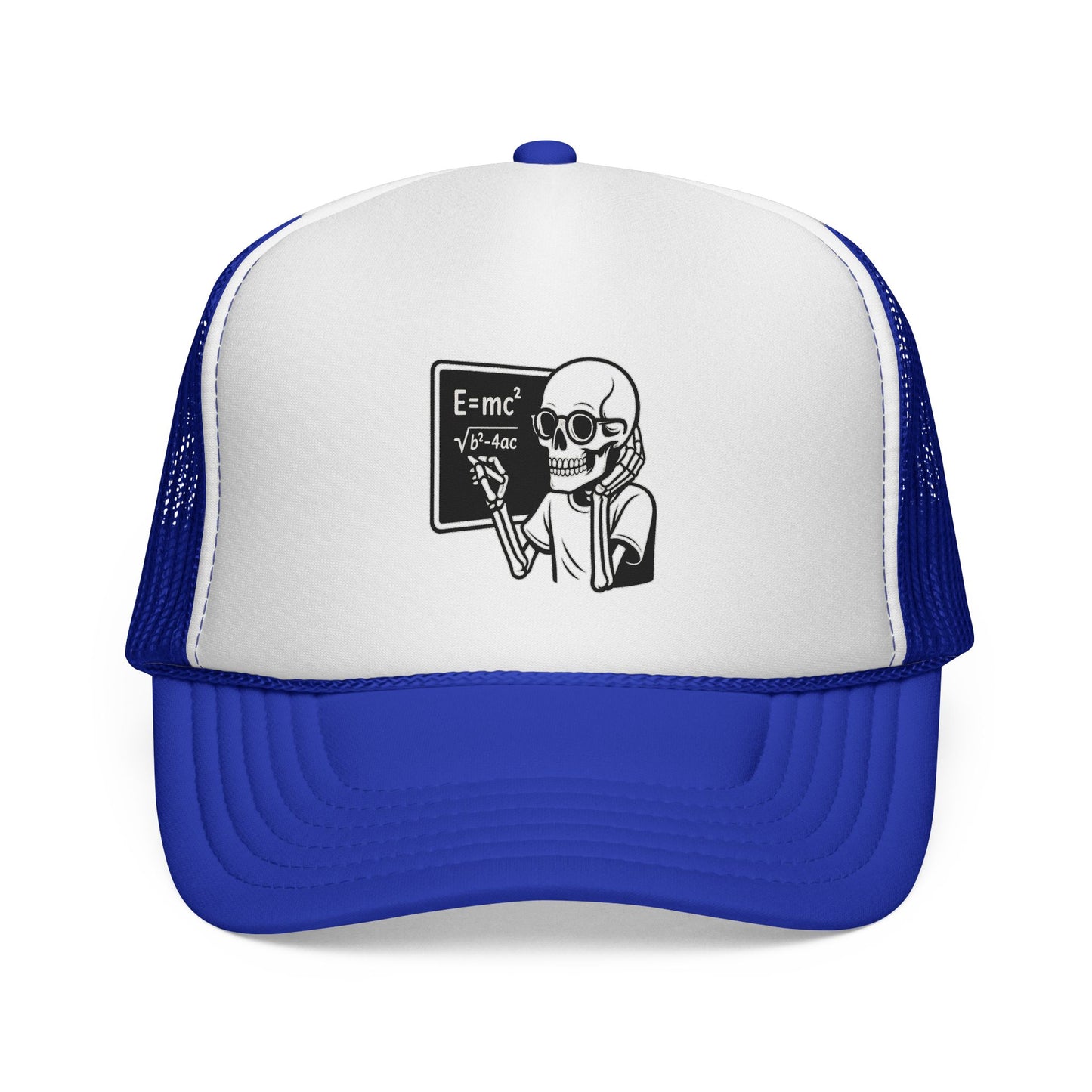 Skeletal E=mc Trucker Hat