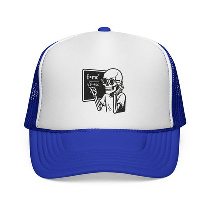 Skeletal E=mc Trucker Hat