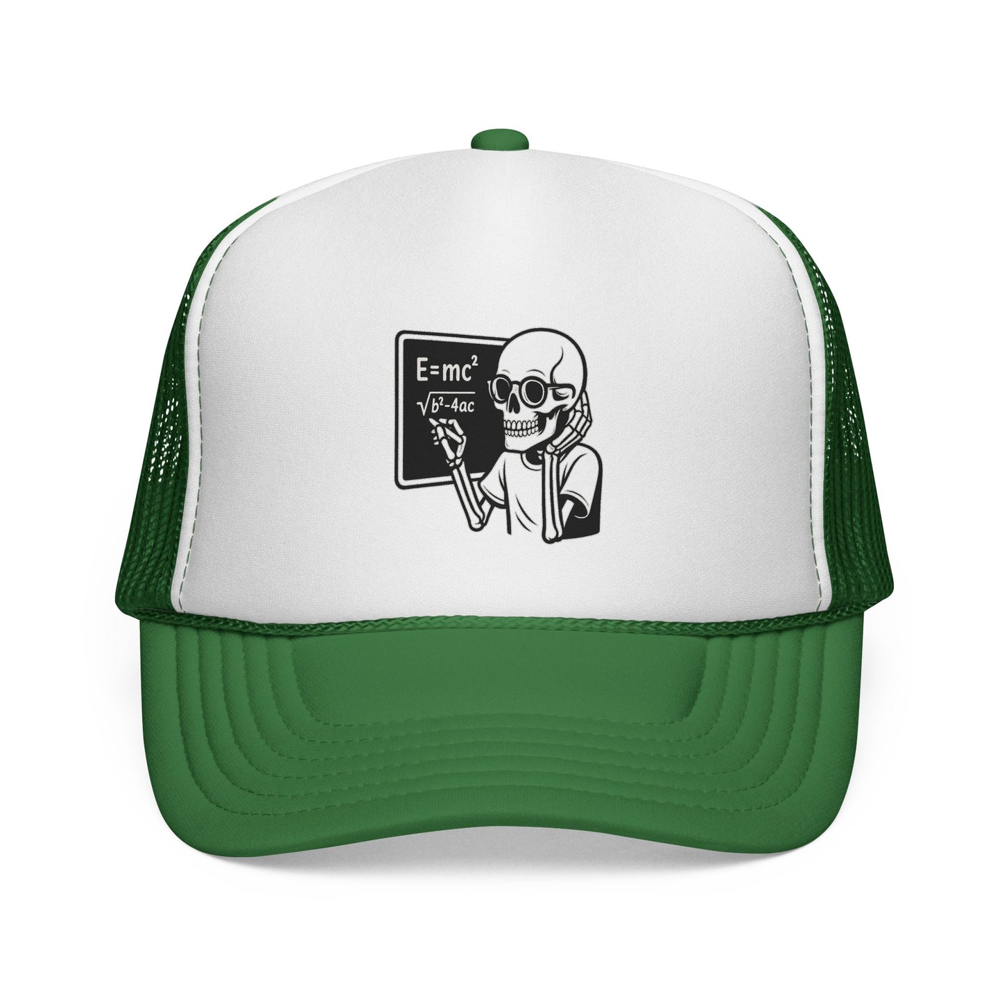 Skeletal E=mc Trucker Hat