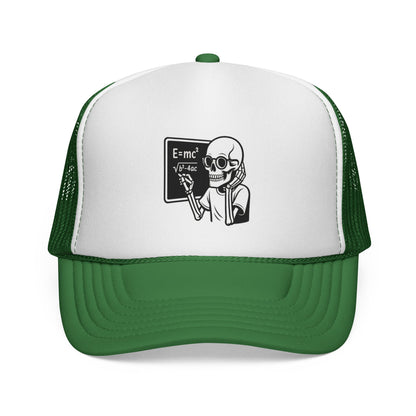 Skeletal E=mc Trucker Hat