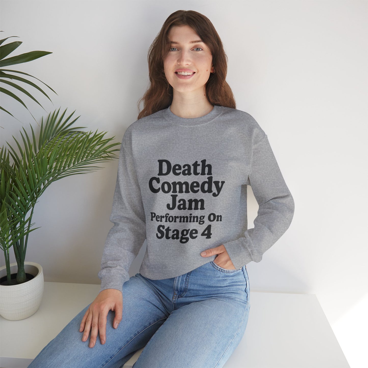 Death Comedy Jam: Performing On Stage 4- Crewneck Sweatshirt