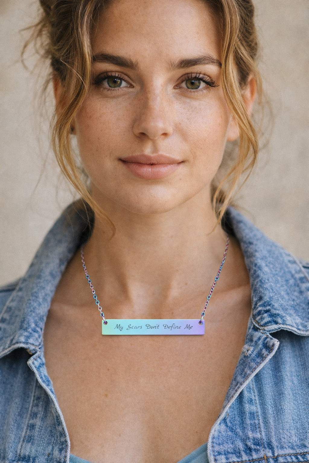 My Scars Don't Define Me - Engraved Necklace