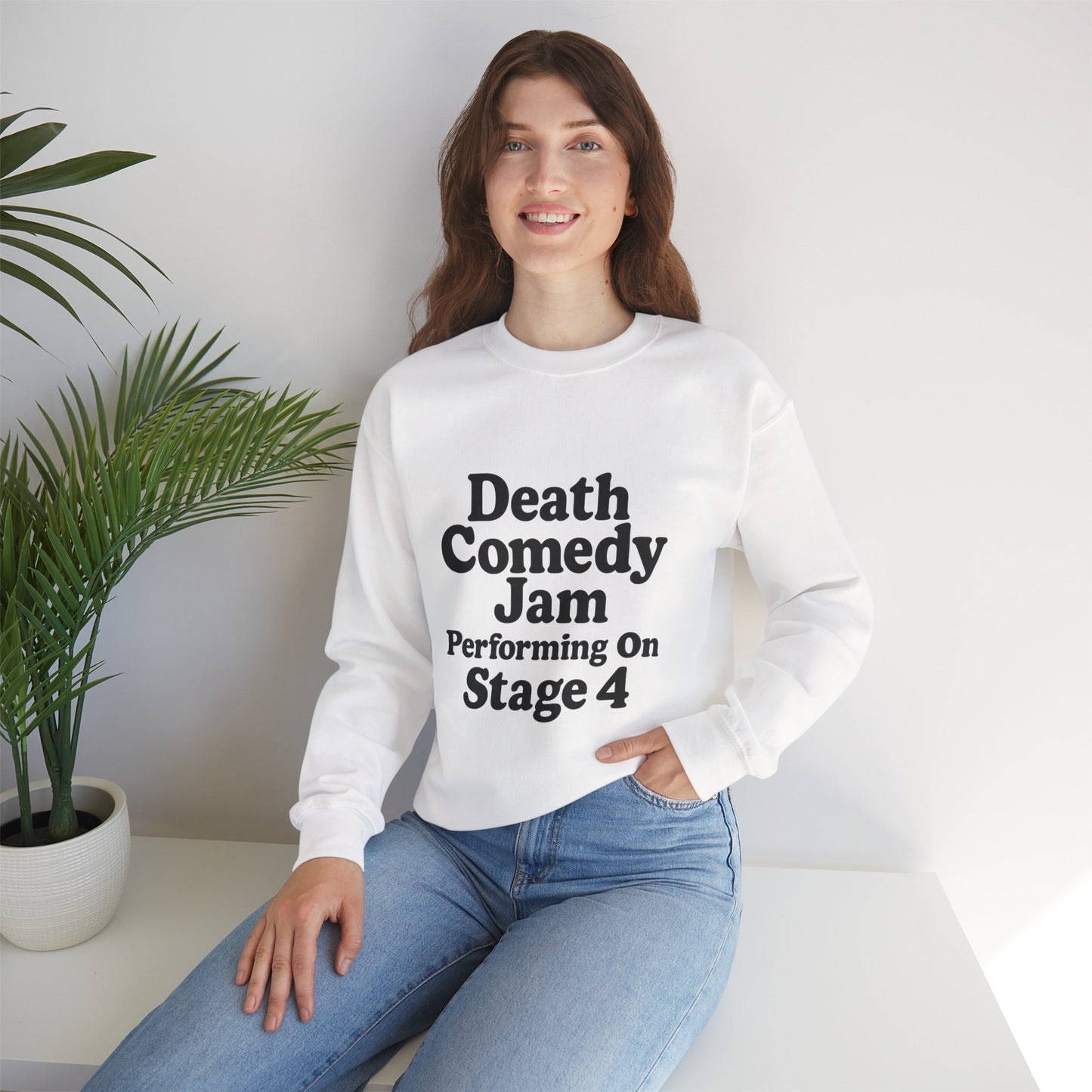 Death Comedy Jam: Performing On Stage 4- Crewneck Sweatshirt