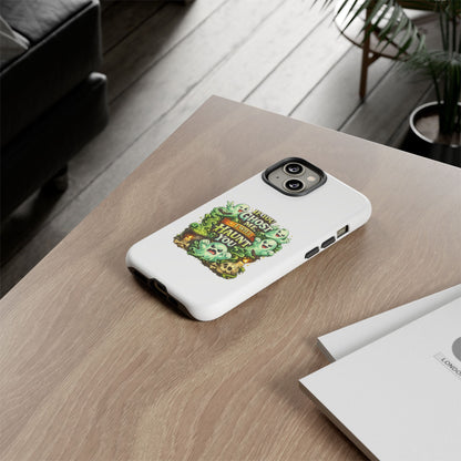 Spooky Ghost Phone Case — “If You Ghost Me I Will Haunt You” Protective iPhone Cover