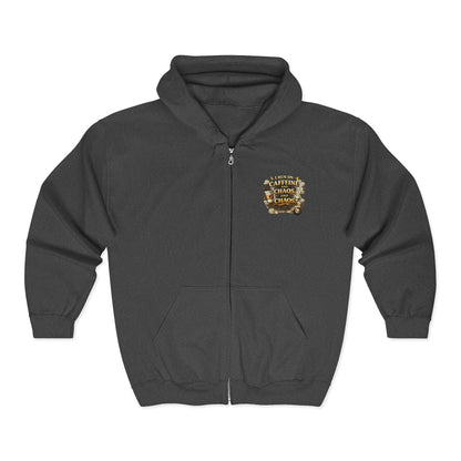 I Run on Caffeine and Chaos - Full-Zip Hoodie