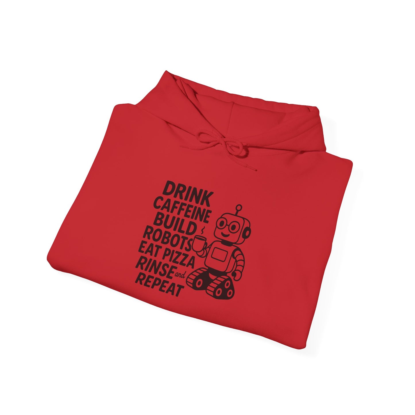 Drink Coffee Build Robots Hoodie