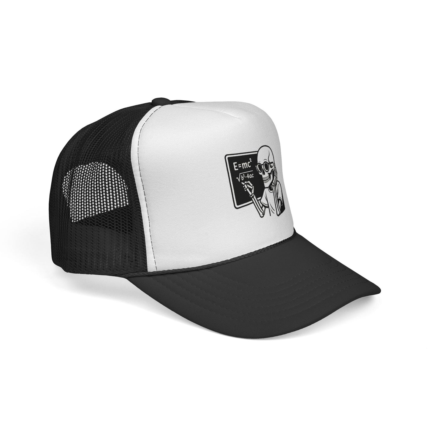 Skeletal E=mc Trucker Hat