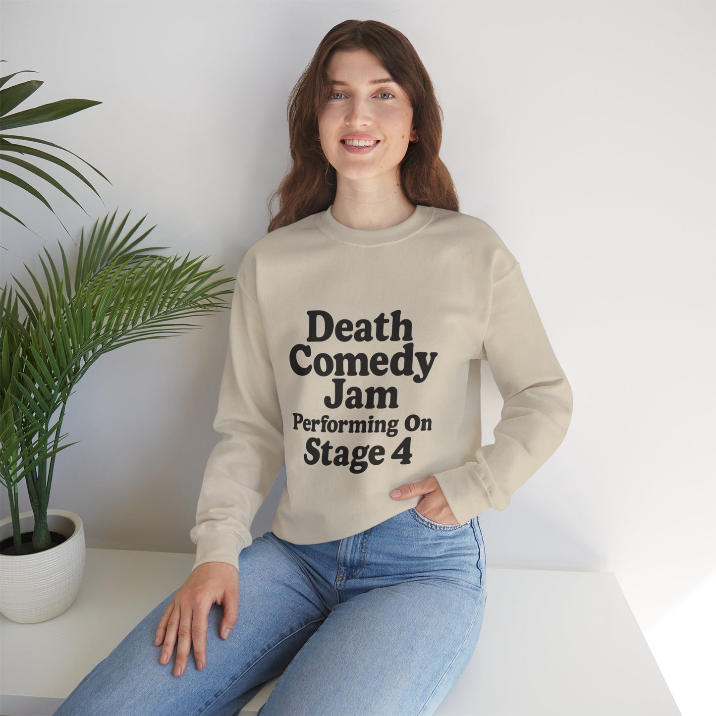 Death Comedy Jam: Performing On Stage 4- Crewneck Sweatshirt