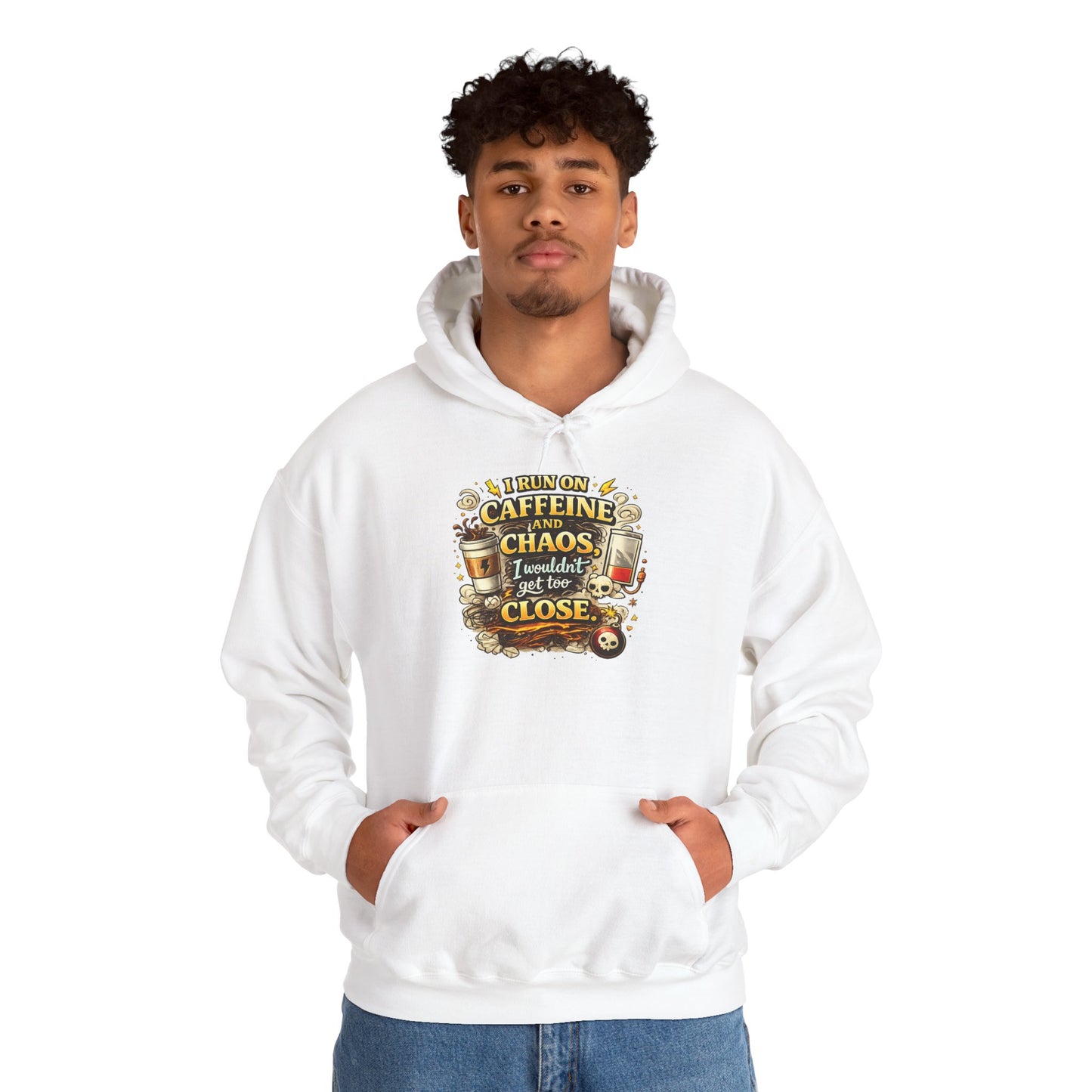 I Run on Caffeine And Chaos - Hooded