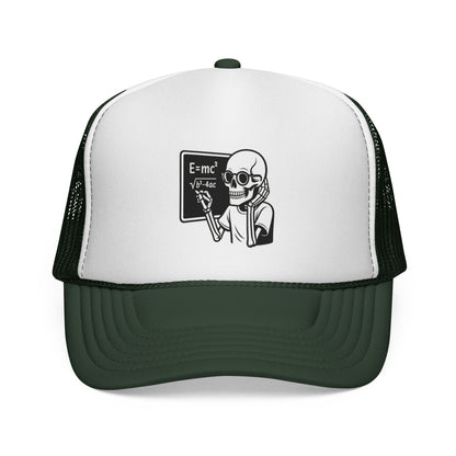 Skeletal E=mc Trucker Hat
