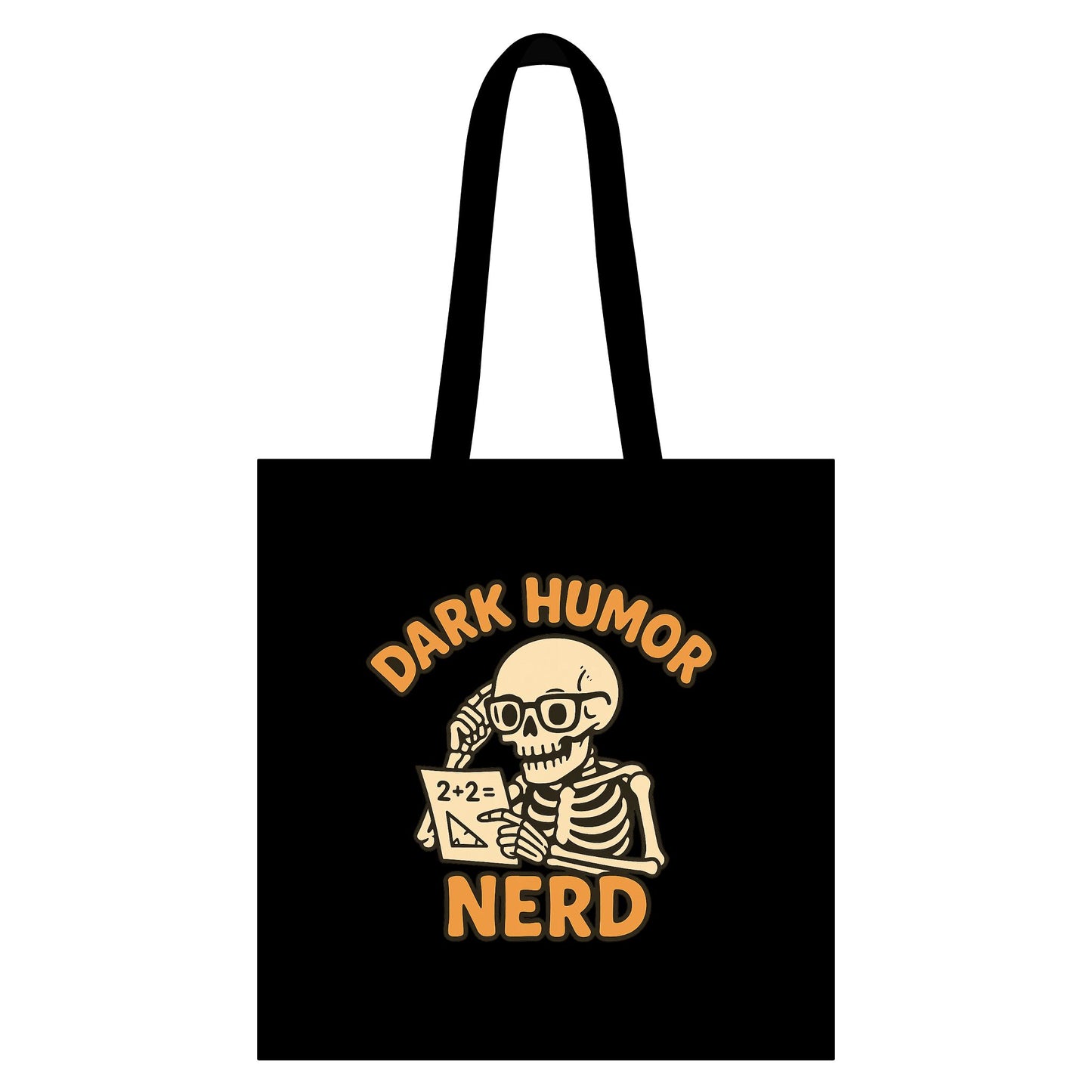 Dark Humor Nerd Canvas Tote