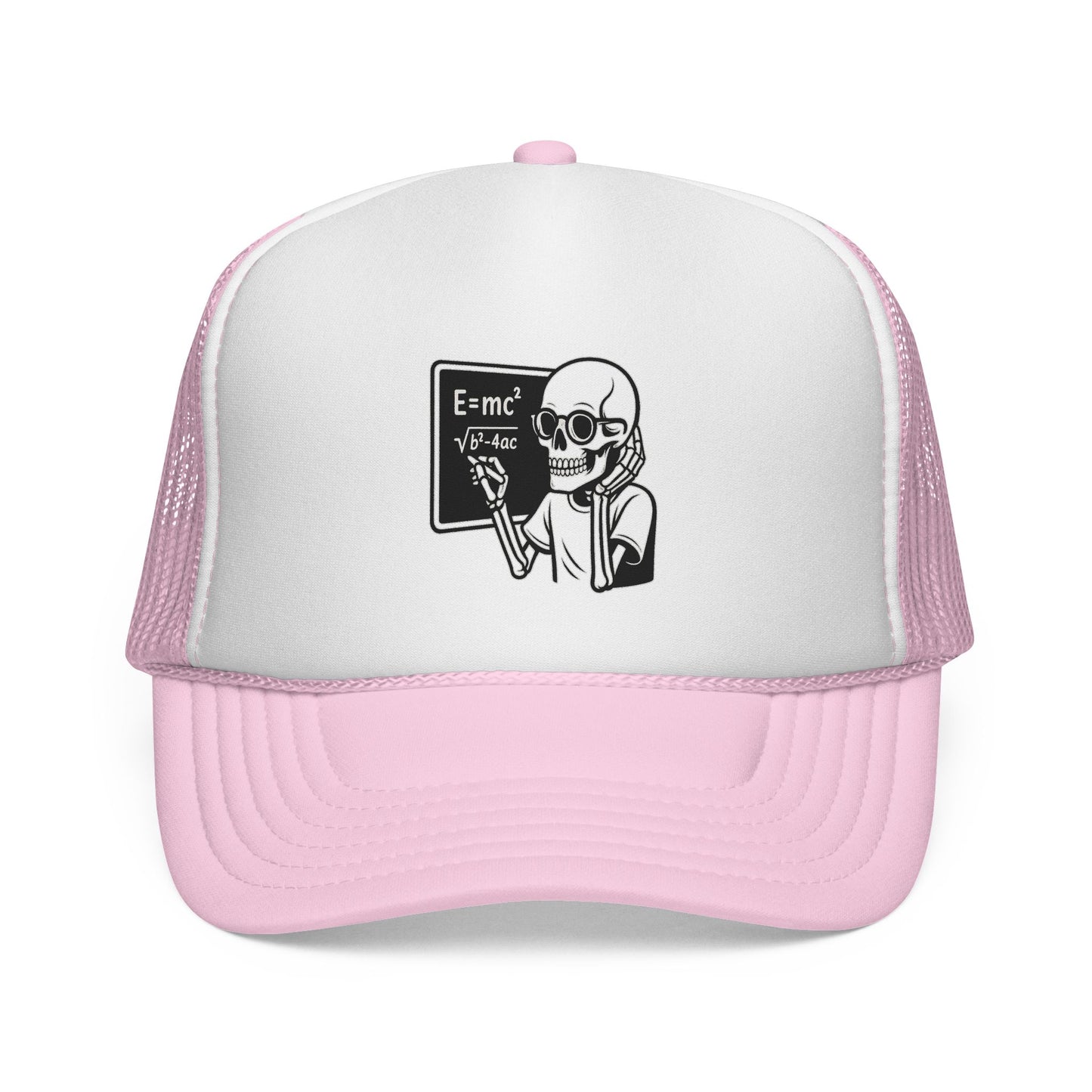 Skeletal E=mc Trucker Hat