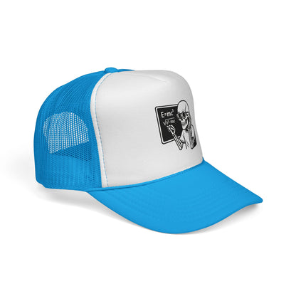 Skeletal E=mc Trucker Hat