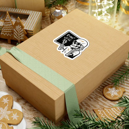 Skeleton E=mc Sticker