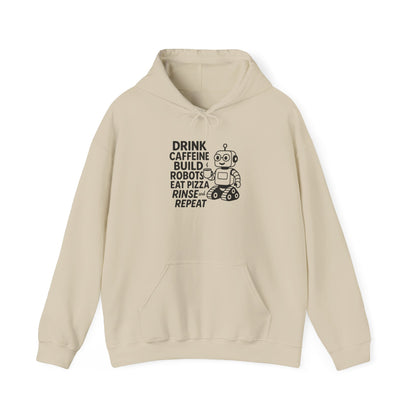 Drink Coffee Build Robots Hoodie