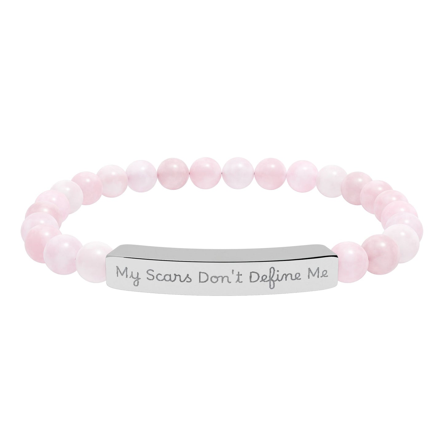 My Scars Don't Define Me — Personalized Stretch Bar Jewelry